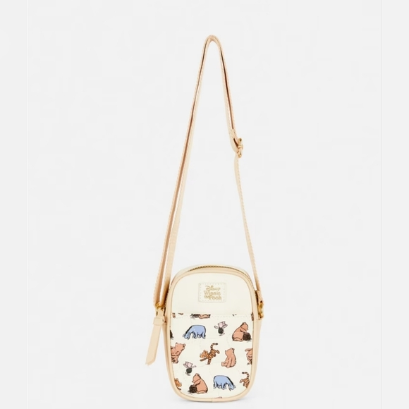 Disney’s Winnie The Pooh phone holder Crossbody Bag with zip closure - Picture 1 of 3